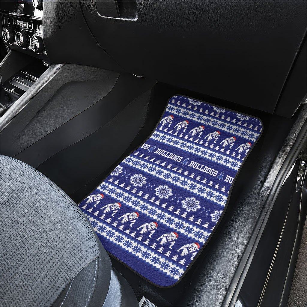 Bulldogs Rugby Christmas Car Mats Aboriginal Seamless Cardigan Inspired