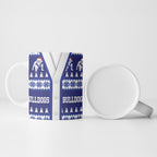 Bulldogs Rugby Christmas Ceramic Mug Aboriginal Seamless Cardigan Inspired