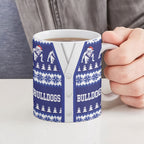 Bulldogs Rugby Christmas Ceramic Mug Aboriginal Seamless Cardigan Inspired