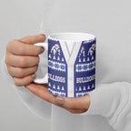 Bulldogs Rugby Christmas Ceramic Mug Aboriginal Seamless Cardigan Inspired