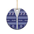Bulldogs Rugby Christmas Ceramic Ornament Aboriginal Seamless Cardigan Inspired