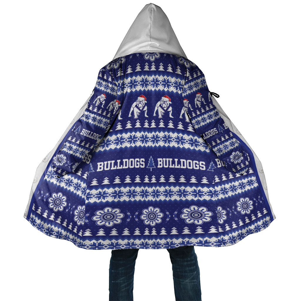 Bulldogs Rugby Christmas Cloak Aboriginal Seamless Cardigan Inspired