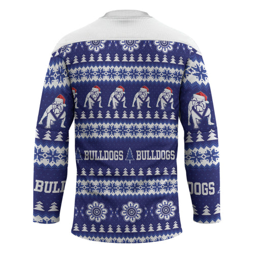 Bulldogs Rugby Christmas Hockey Jersey Aboriginal Seamless Cardigan Inspired