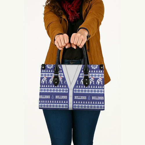 Bulldogs Rugby Christmas Leather Bag Aboriginal Seamless Cardigan Inspired