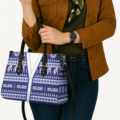 Bulldogs Rugby Christmas Leather Bag Aboriginal Seamless Cardigan Inspired