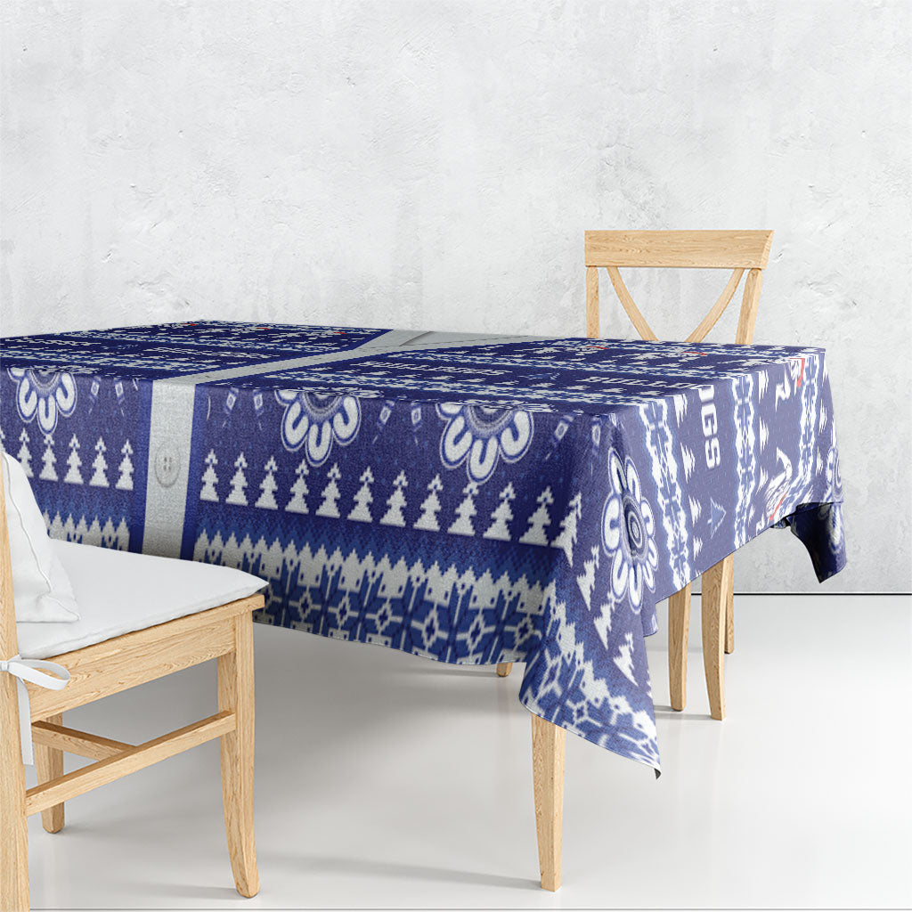 Bulldogs Rugby Christmas Tablecloth Aboriginal Seamless Cardigan Inspired