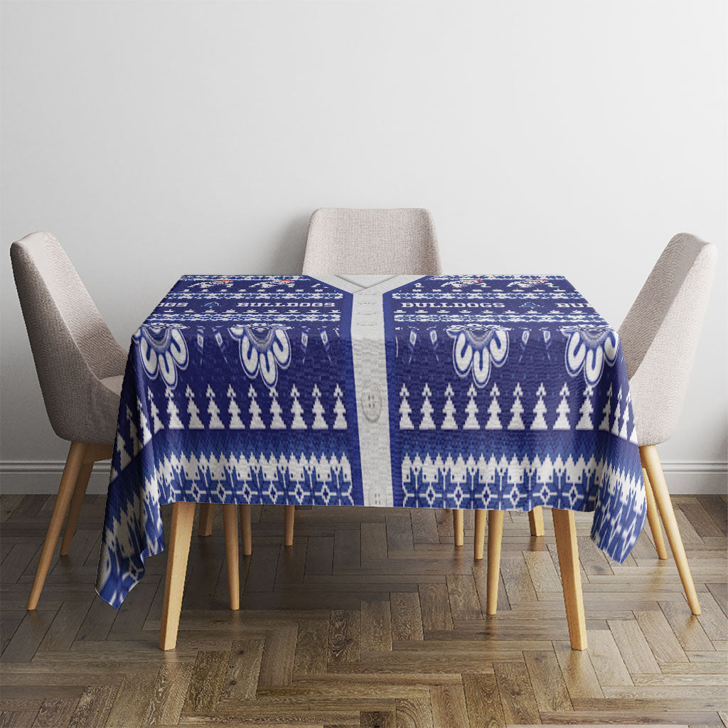 Bulldogs Rugby Christmas Tablecloth Aboriginal Seamless Cardigan Inspired