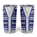 Bulldogs Rugby Christmas Tumbler Cup Aboriginal Seamless Cardigan Inspired