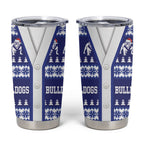 Bulldogs Rugby Christmas Tumbler Cup Aboriginal Seamless Cardigan Inspired