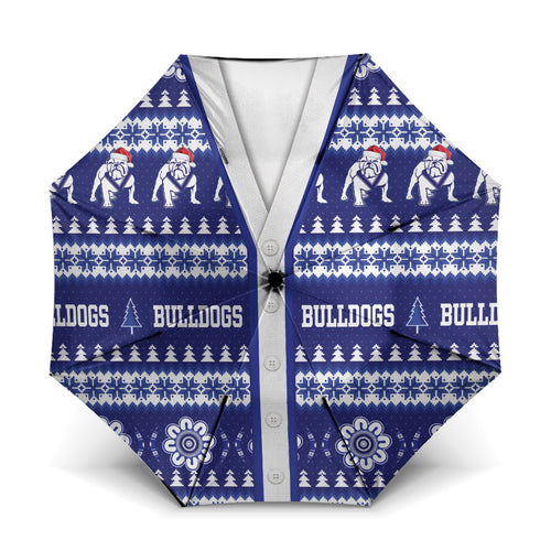 Bulldogs Rugby Christmas Umbrella Aboriginal Seamless Cardigan Inspired