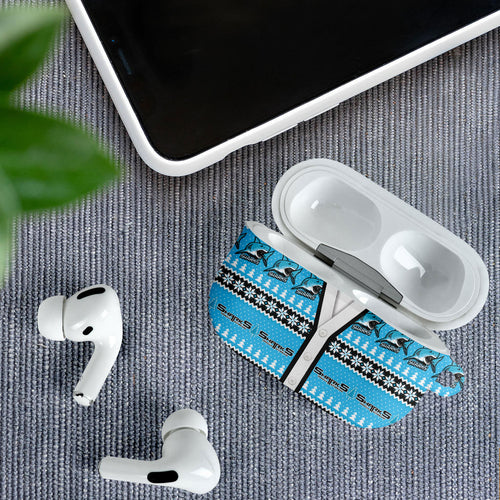 Sharks Rugby Christmas AirPods Case Aboriginal Seamless Cardigan Inspired