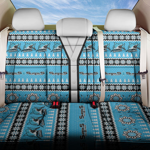 Sharks Rugby Christmas Back Car Seat Cover Aboriginal Seamless Cardigan Inspired
