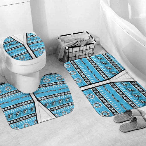Sharks Rugby Christmas Bathroom Set Aboriginal Seamless Cardigan Inspired