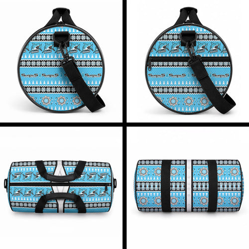 Sharks Rugby Christmas Duffle Bag Aboriginal Seamless Cardigan Inspired