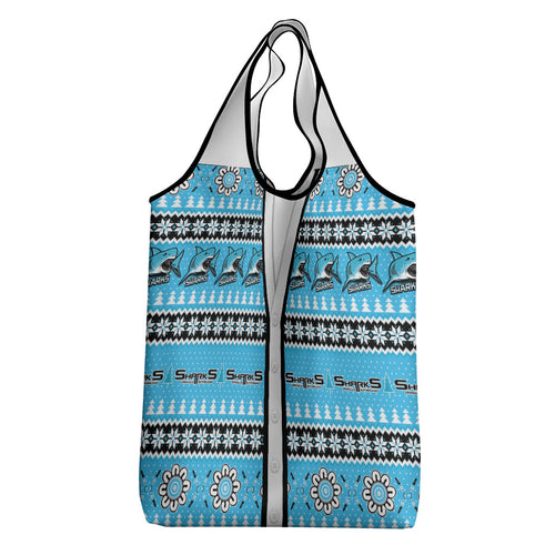 Sharks Rugby Christmas Grocery Bag Aboriginal Seamless Cardigan Inspired