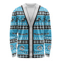 Sharks Rugby Christmas Long Sleeve Shirt Aboriginal Seamless Cardigan Inspired