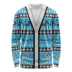 Sharks Rugby Christmas Long Sleeve Shirt Aboriginal Seamless Cardigan Inspired