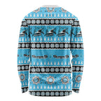 Sharks Rugby Christmas Long Sleeve Shirt Aboriginal Seamless Cardigan Inspired