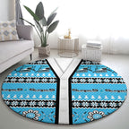 Sharks Rugby Christmas Round Carpet Aboriginal Seamless Cardigan Inspired