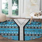 Sharks Rugby Christmas Round Carpet Aboriginal Seamless Cardigan Inspired