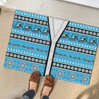 Sharks Rugby Christmas Rubber Doormat Aboriginal Seamless Cardigan Inspired