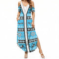 Sharks Rugby Christmas Summer Maxi Dress Aboriginal Seamless Cardigan Inspired