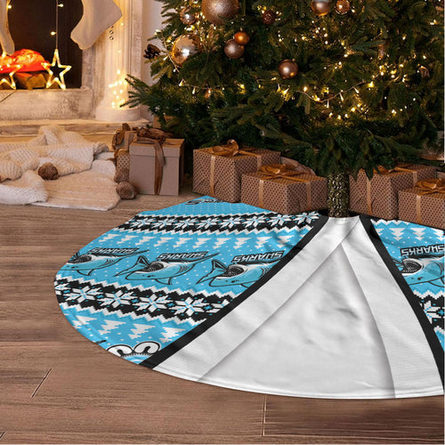 Sharks Rugby Christmas Tree Skirt Aboriginal Seamless Cardigan Inspired