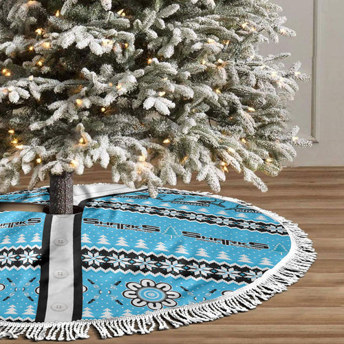 Sharks Rugby Christmas Tree Skirt Aboriginal Seamless Cardigan Inspired