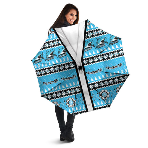 Sharks Rugby Christmas Umbrella Aboriginal Seamless Cardigan Inspired