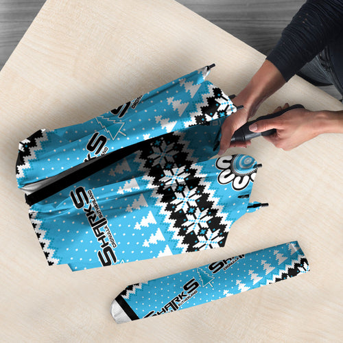 Sharks Rugby Christmas Umbrella Aboriginal Seamless Cardigan Inspired