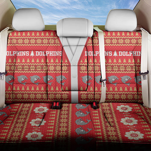 Dolphins Rugby Christmas Back Car Seat Cover Aboriginal Seamless Cardigan Inspired