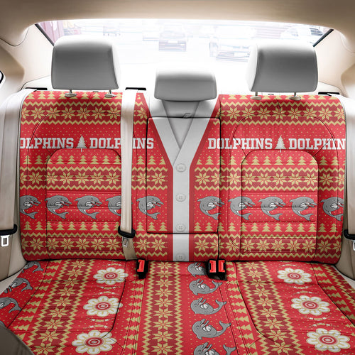 Dolphins Rugby Christmas Back Car Seat Cover Aboriginal Seamless Cardigan Inspired