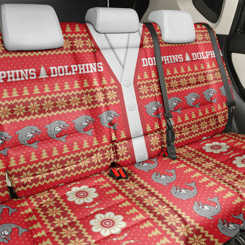 Dolphins Rugby Christmas Back Car Seat Cover Aboriginal Seamless Cardigan Inspired