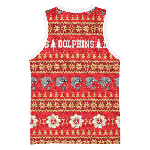 Dolphins Rugby Christmas Basketball Jersey Aboriginal Seamless Cardigan Inspired