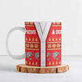 Dolphins Rugby Christmas Ceramic Mug Aboriginal Seamless Cardigan Inspired