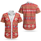 Dolphins Rugby Christmas Couples Matching Mermaid Dress and Hawaiian Shirt Aboriginal Seamless Cardigan Inspired