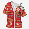 Dolphins Rugby Christmas Cross Shoulder Shirt Aboriginal Seamless Cardigan Inspired