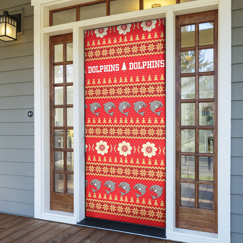 Dolphins Rugby Christmas Door Cover Aboriginal Seamless Cardigan Inspired