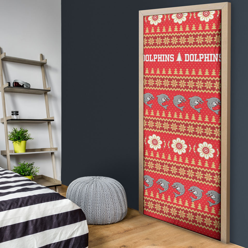 Dolphins Rugby Christmas Door Cover Aboriginal Seamless Cardigan Inspired