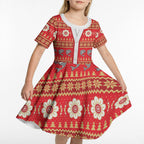 Dolphins Rugby Christmas Kid Short Sleeve Dress Aboriginal Seamless Cardigan Inspired