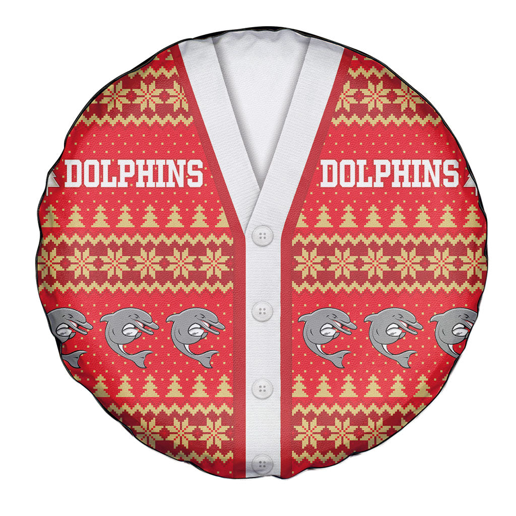 Dolphins Rugby Christmas Spare Tire Cover Aboriginal Seamless Cardigan Inspired