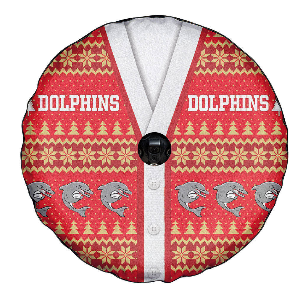 Dolphins Rugby Christmas Spare Tire Cover Aboriginal Seamless Cardigan Inspired