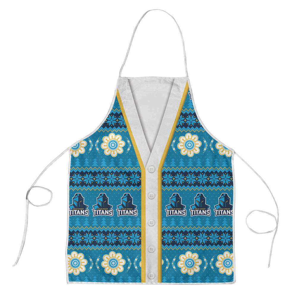 Titans Rugby Christmas Apron Aboriginal Seamless Cardigan Inspired