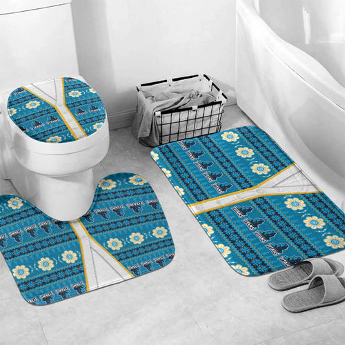 Titans Rugby Christmas Bathroom Set Aboriginal Seamless Cardigan Inspired