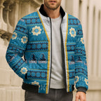 Titans Rugby Christmas Bomber Puffer Jacket Aboriginal Seamless Cardigan Inspired