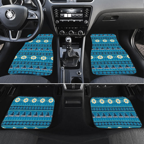 Titans Rugby Christmas Car Mats Aboriginal Seamless Cardigan Inspired