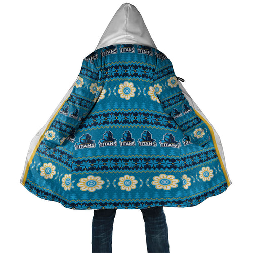 Titans Rugby Christmas Cloak Aboriginal Seamless Cardigan Inspired