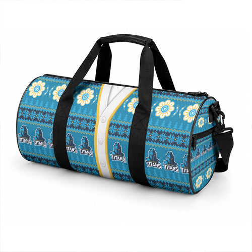 Titans Rugby Christmas Duffle Bag Aboriginal Seamless Cardigan Inspired