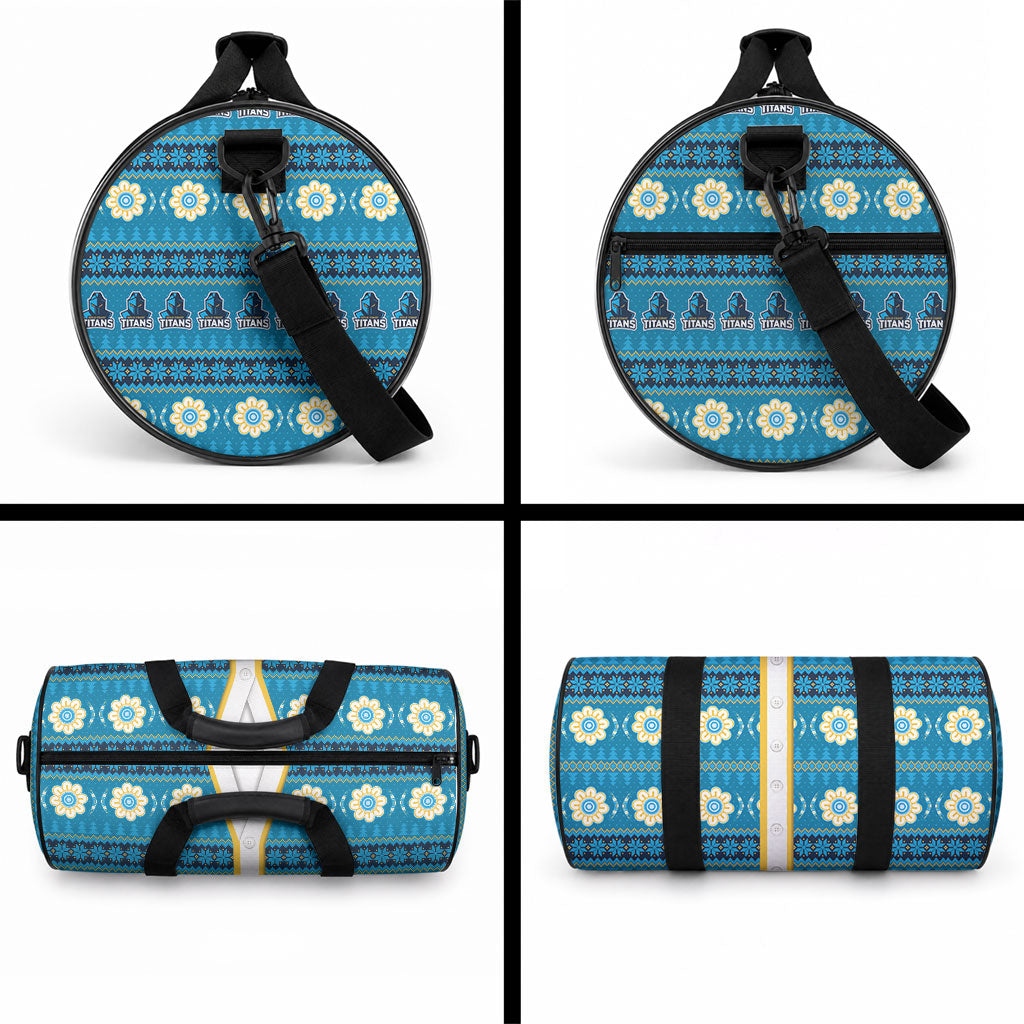 Titans Rugby Christmas Duffle Bag Aboriginal Seamless Cardigan Inspired