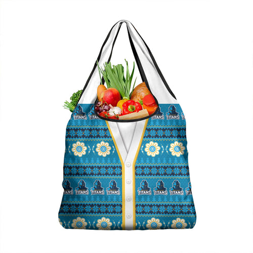 Titans Rugby Christmas Grocery Bag Aboriginal Seamless Cardigan Inspired